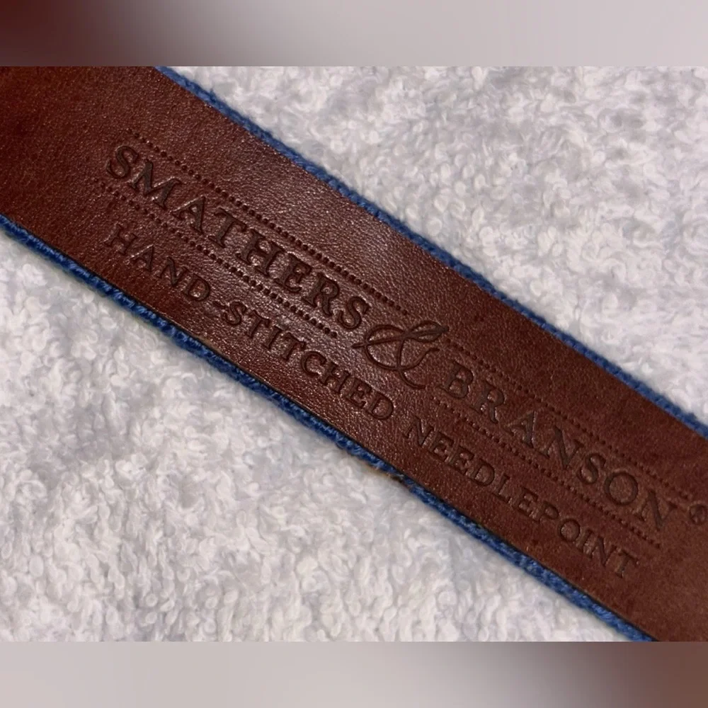 Smathers & Branson Needle Point Dog Collar b bbbbbbbbbnWhite House Lawn NWOT